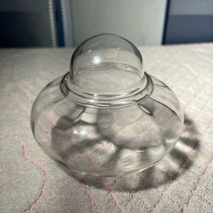 Elegant Clear Glass Jar with Lid